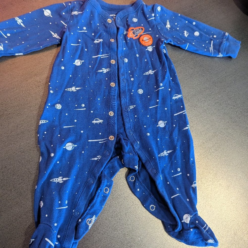 Intergalactic Explorer Footed Bodysuit PJs